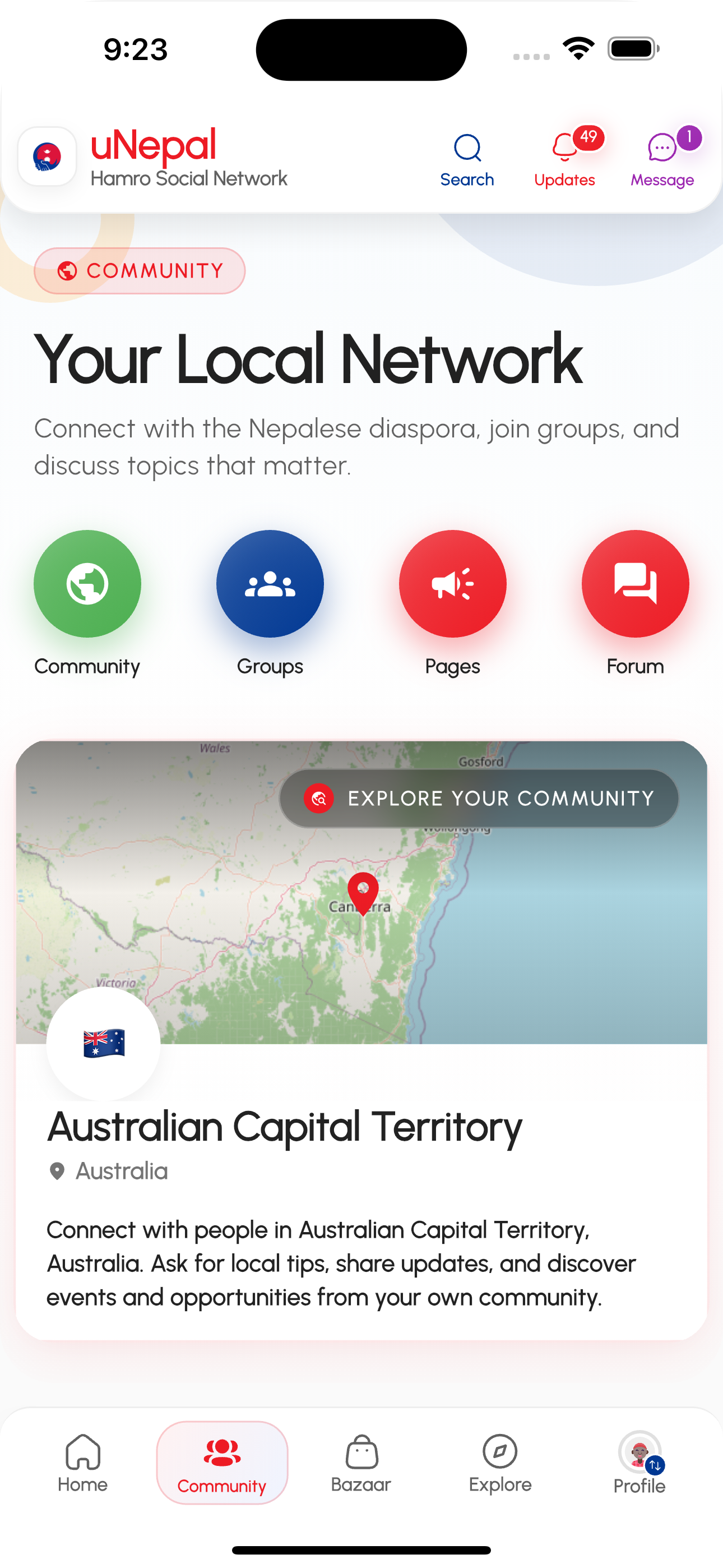 Nepali community discussion